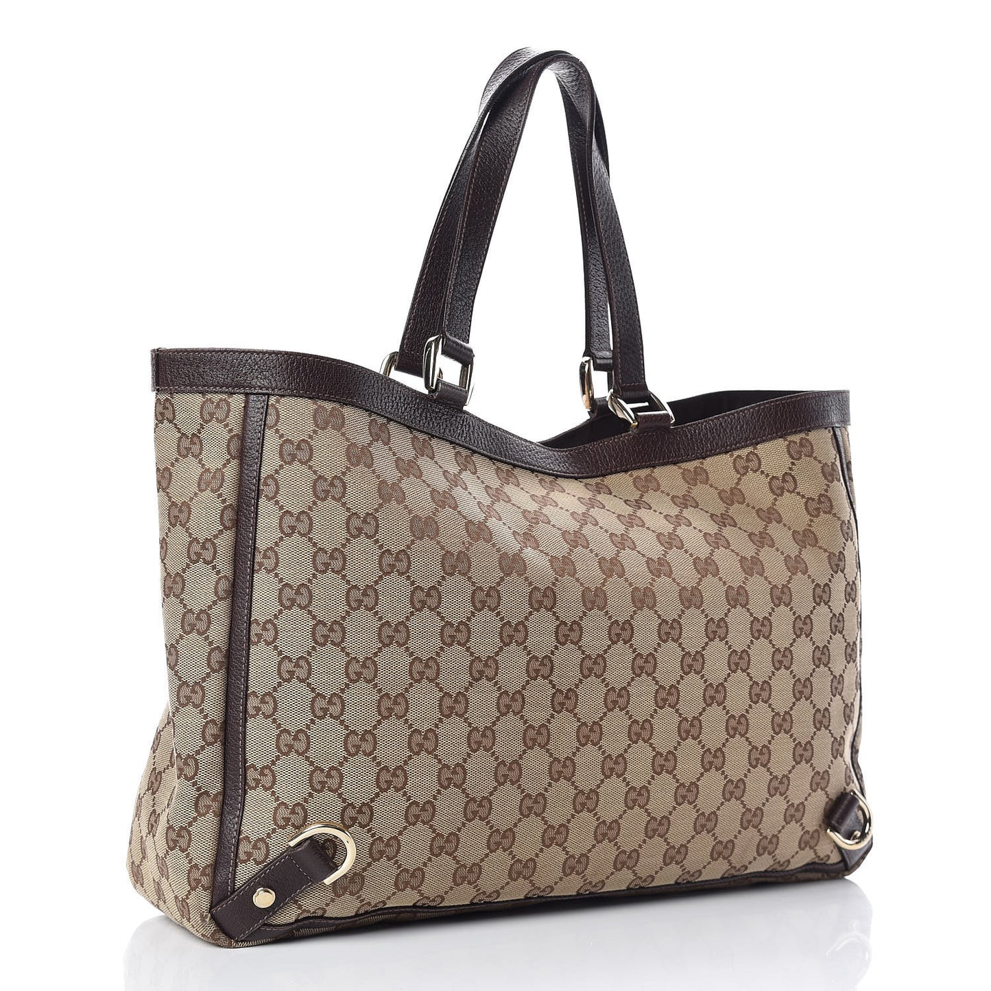 Monogram Large Abbey Tote Dark Brown