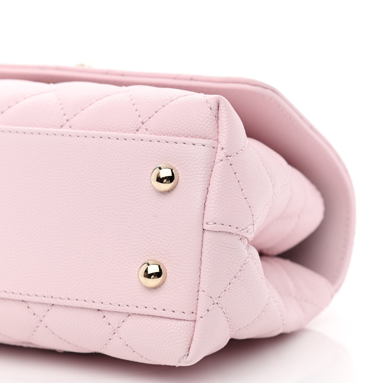 Chanel Caviar Quilted Mini Coco Handle Flap Light Pink 10 of 11