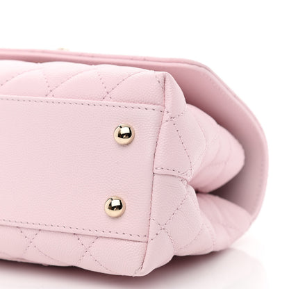 Chanel Caviar Quilted Mini Coco Handle Flap Light Pink 10 of 11