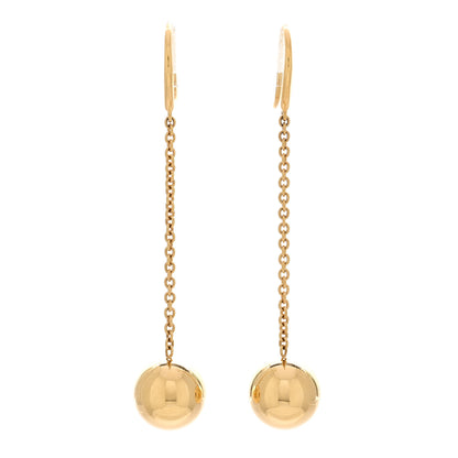 Tiffany 18K Yellow Gold 10mm HardWear Ball Hook Drop Earrings 1 of 5