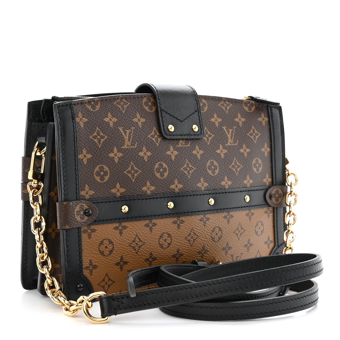 Reverse Monogram Trunk Clutch