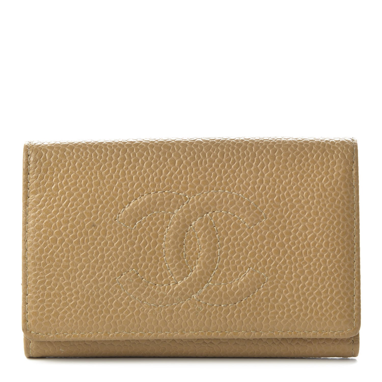Chanel Caviar Timeless CC 6 Key Holder Case Beige Clair 1 of 8