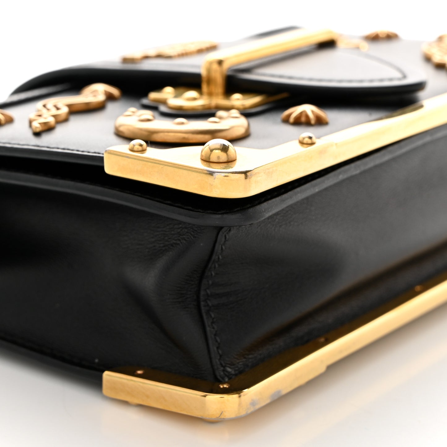 City Calf Saffiano Cahier Astrology Bag Black