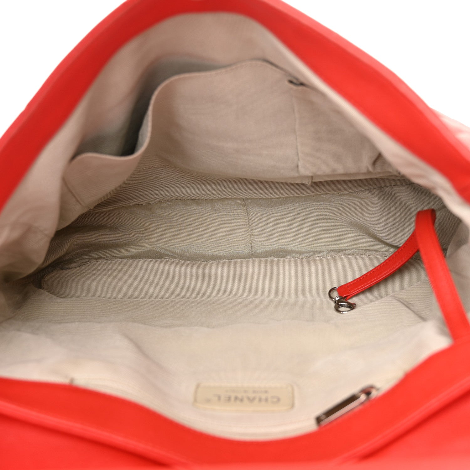 Chanel Washed Lambskin Quilted Maxi Chain Around Flap Red 5 of 15