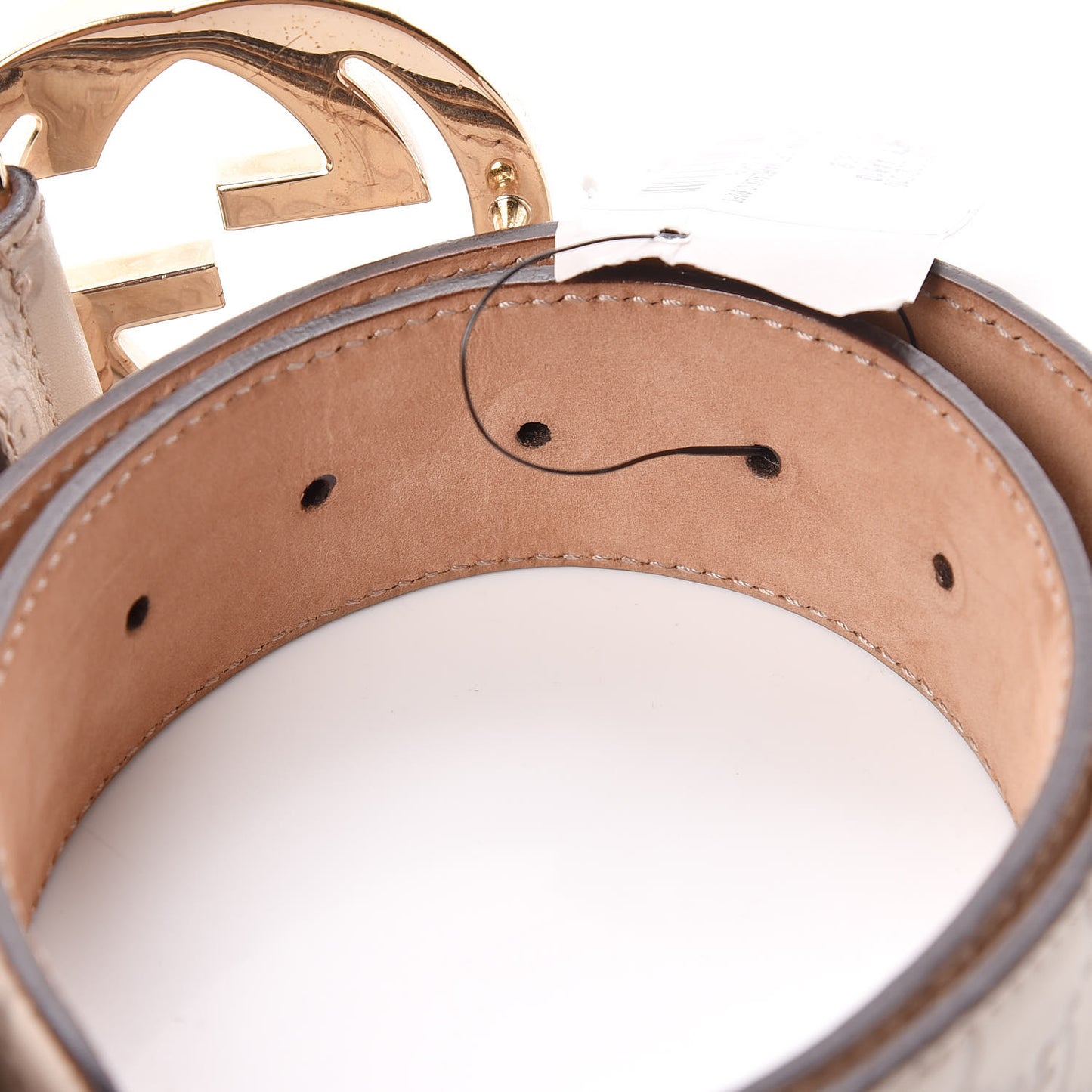 Guccissima Interlocking G 40mm Belt 80 32 Off White