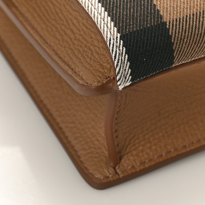 Burberry Derby Calfskin House Check Baby Macken Crossbody Bag Camel 7 of 8