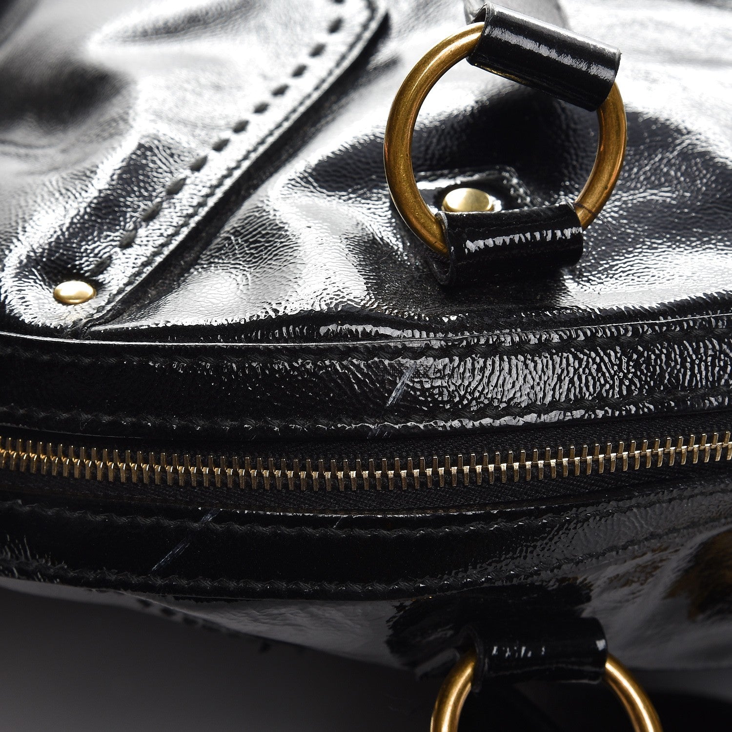Saint Laurent Patent Oversized Muse Black 10 of 10