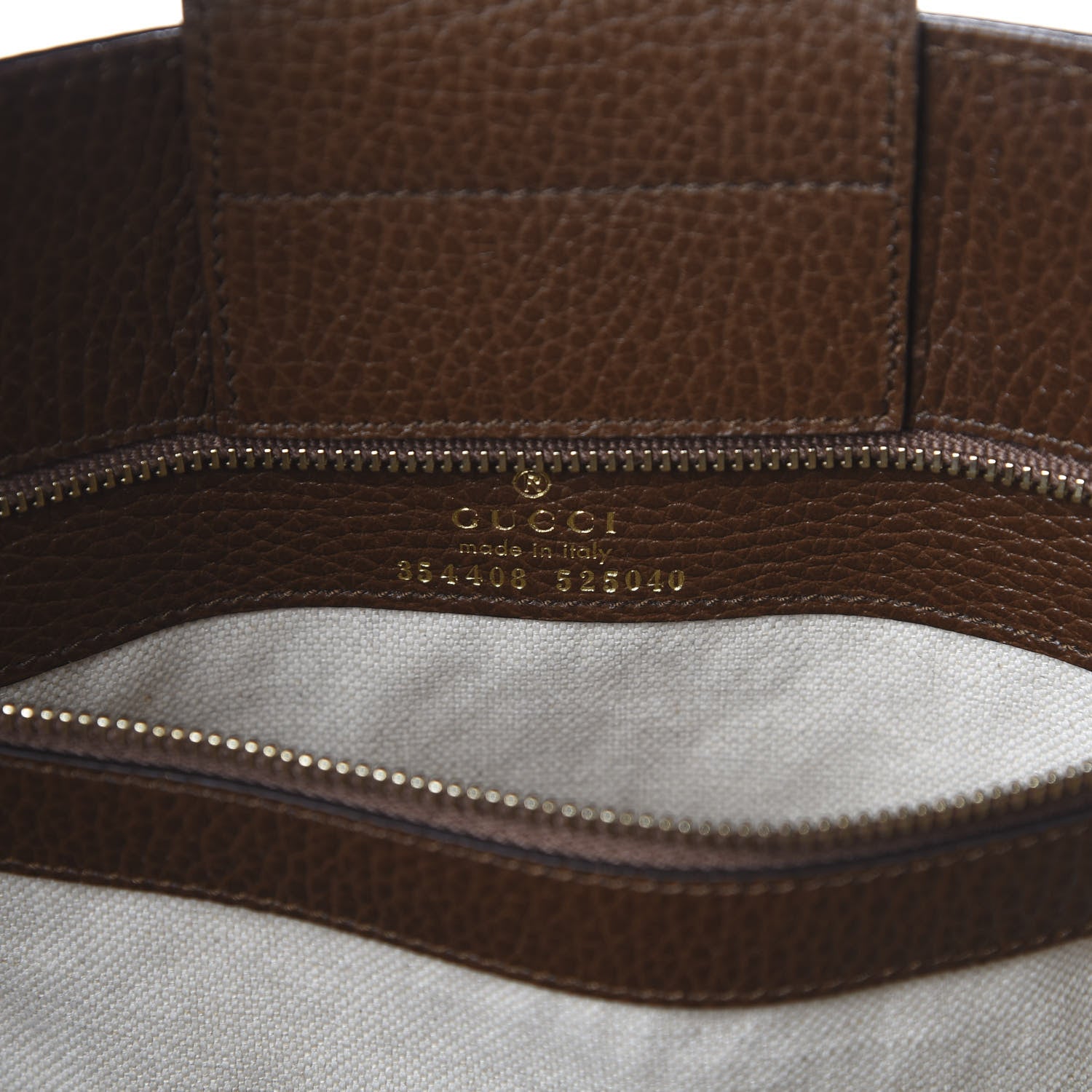 Gucci Dollar Calfskin Small Swing Tote Nut Brown 5 of 9