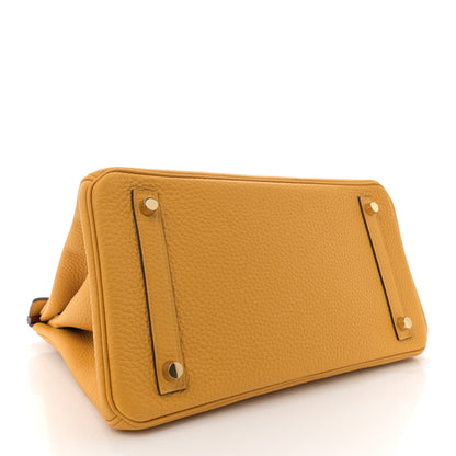 Hermes Togo Horseshoe Birkin 30 Jaune Ambre Rubis 4 of 11