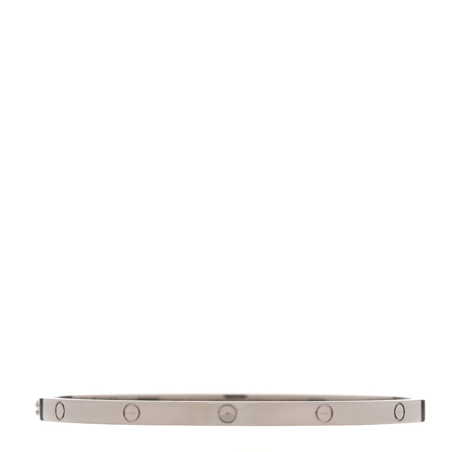18K White Gold Small LOVE Bracelet 17