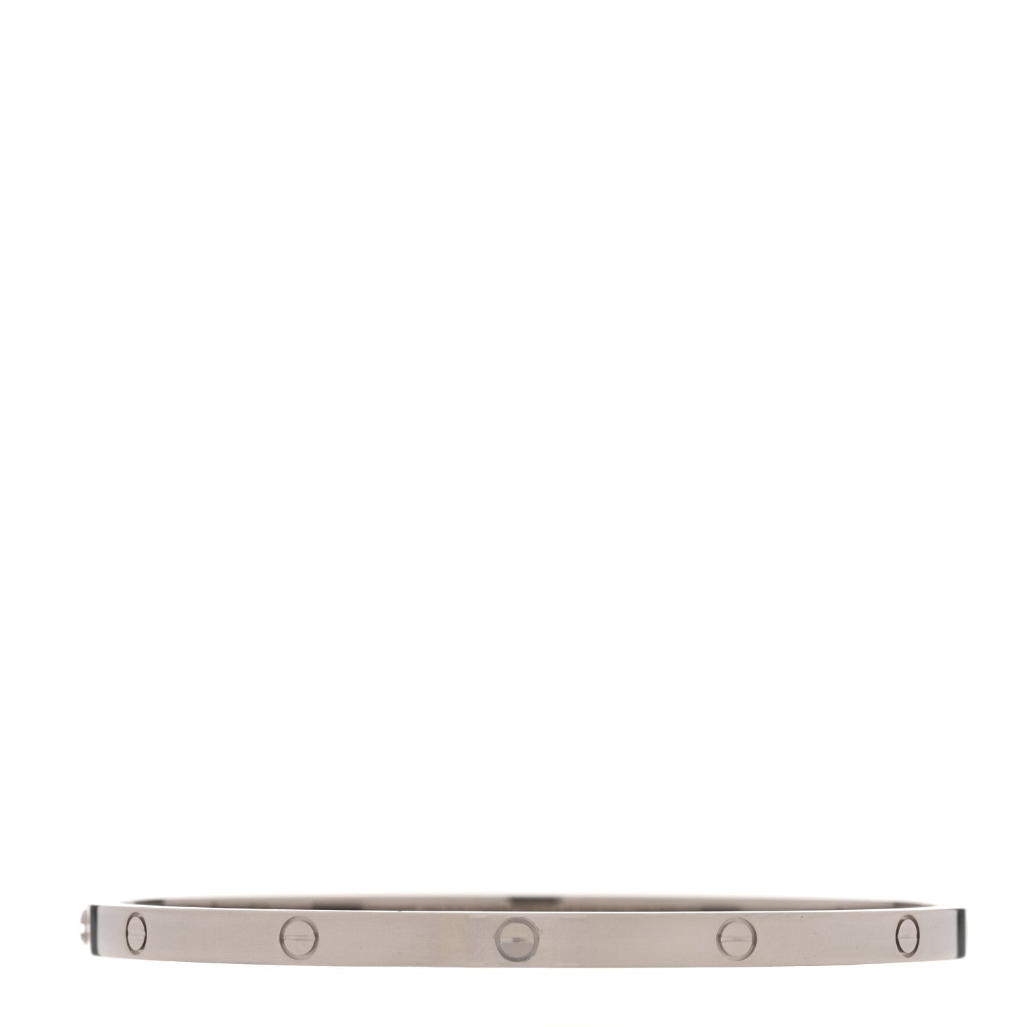 Cartier 18K White Gold Small LOVE Bracelet 17 2 of 8