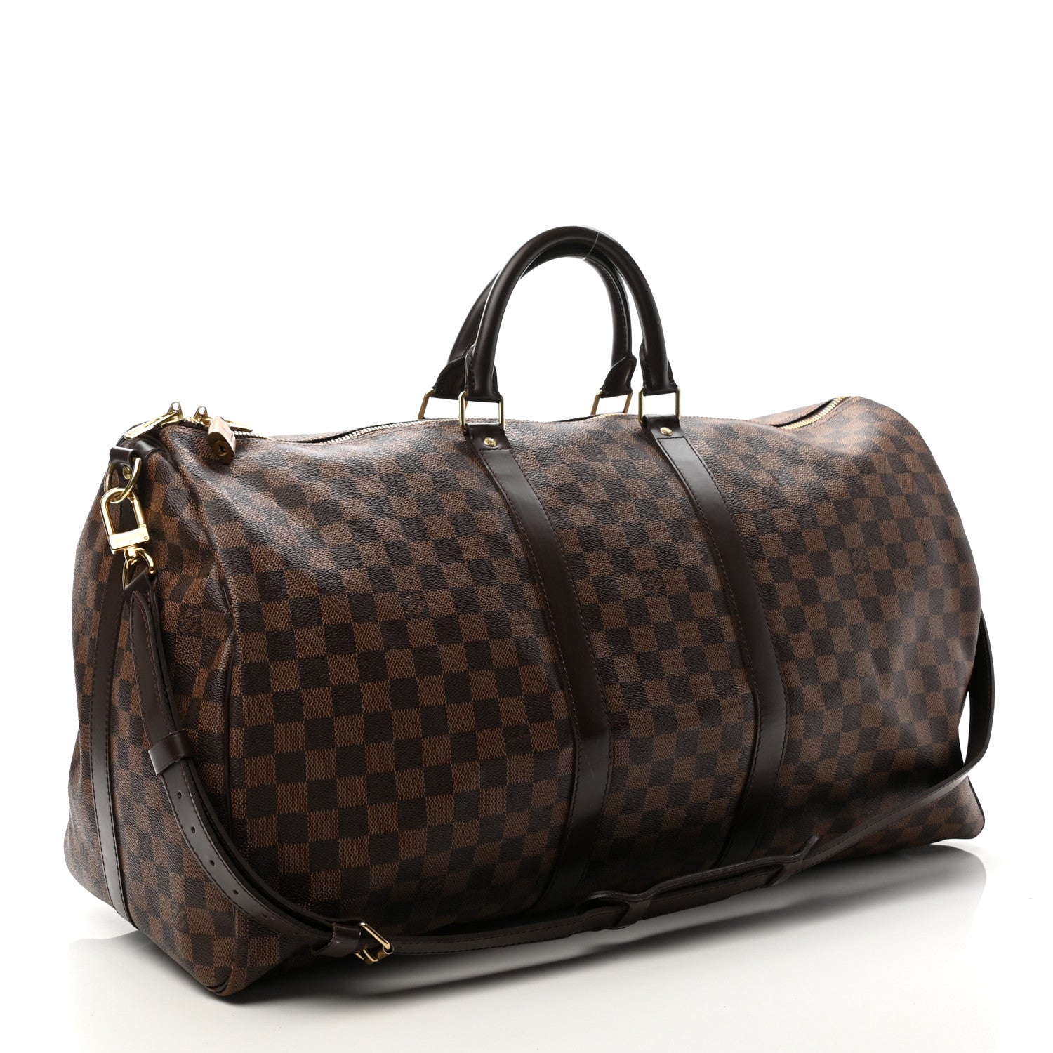 Louis Vuitton Damier Ebene Keepall Bandouliere 55 2 of 9