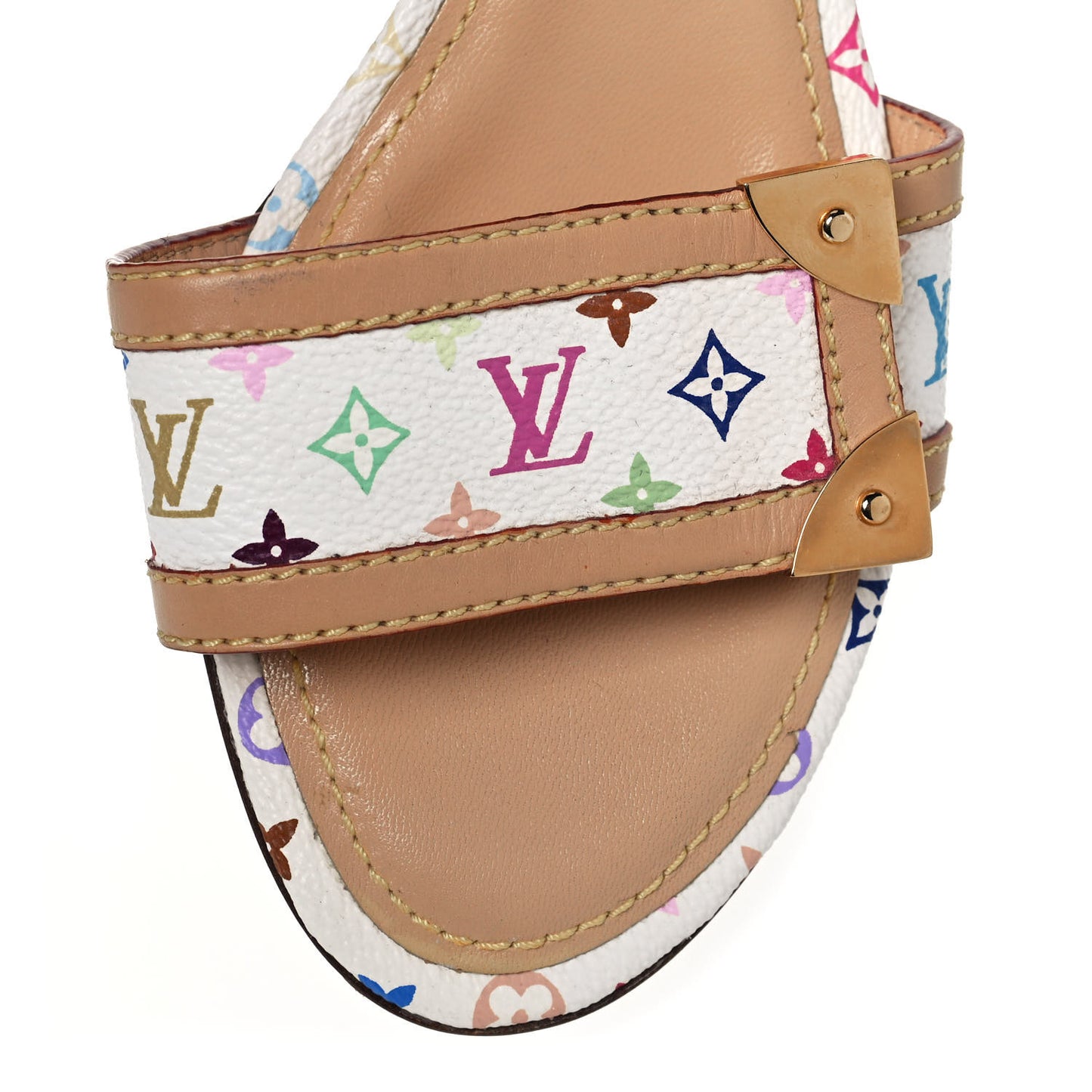 Monogram Multicolor Sandals White 37