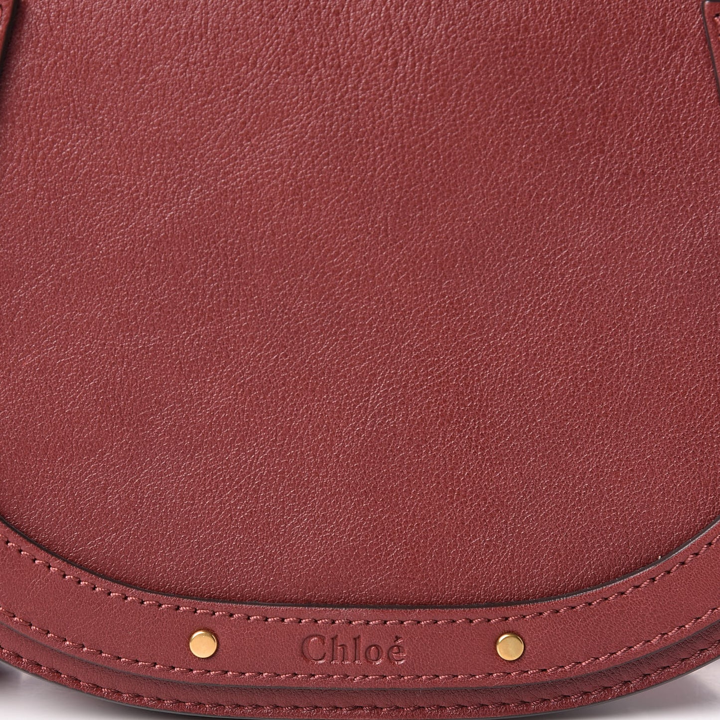 Calfskin Small Nile Bracelet Bag Sienna Red