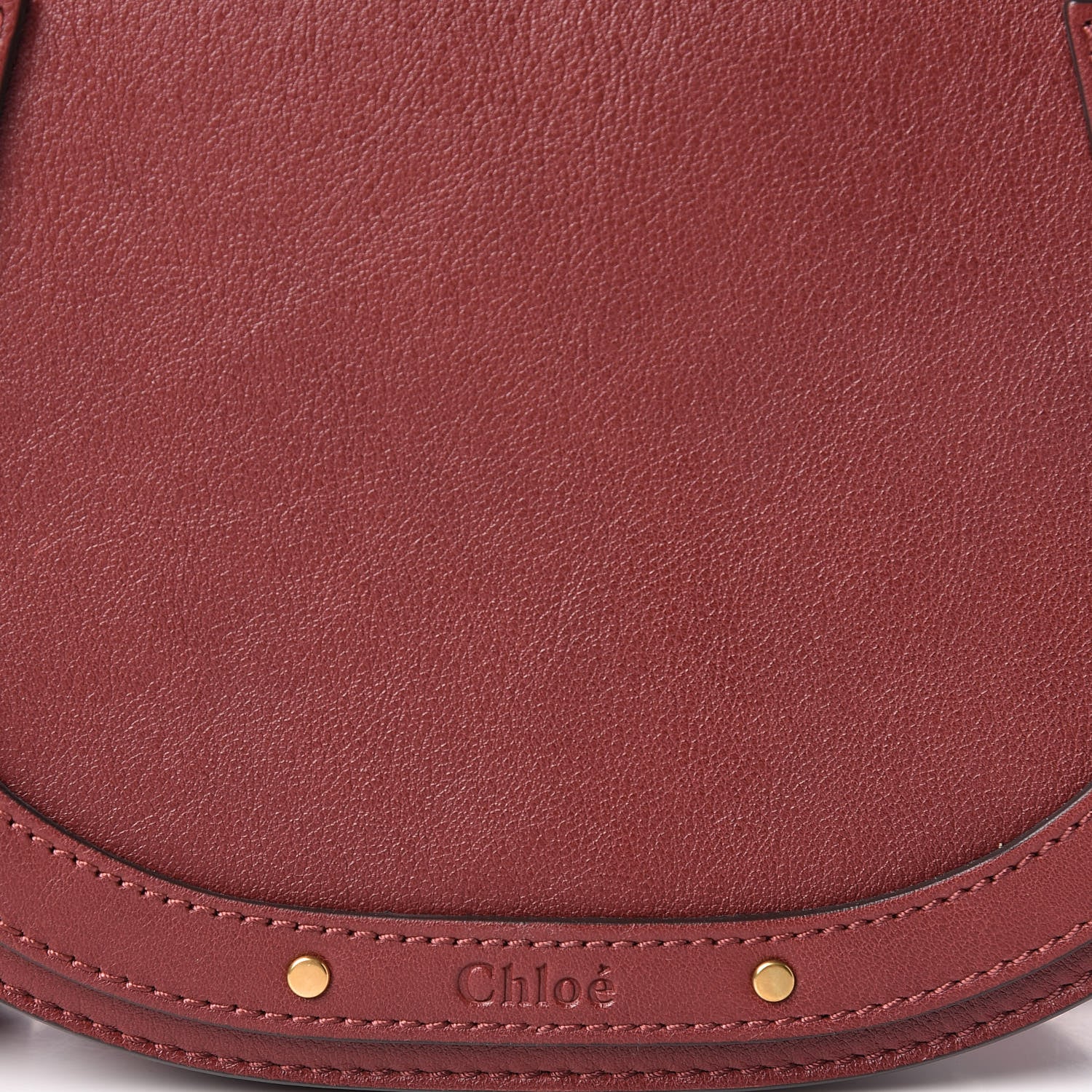 Chloe Calfskin Small Nile Bracelet Bag Sienna Red 8 of 10
