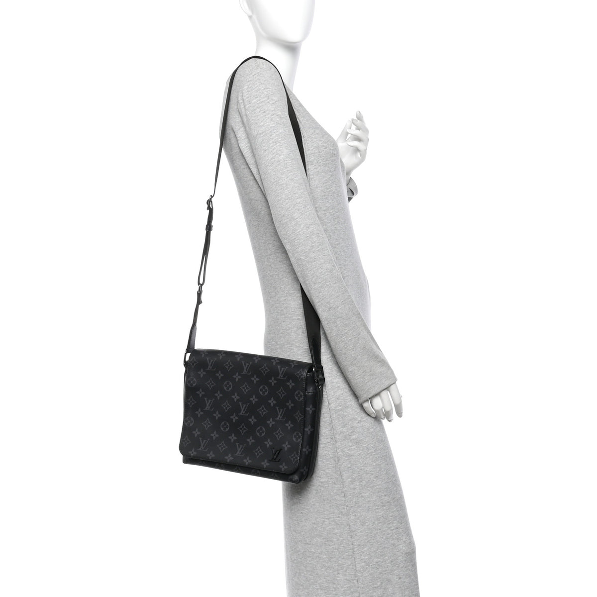 Louis Vuitton Monogram Eclipse District PM Black 2 of 11