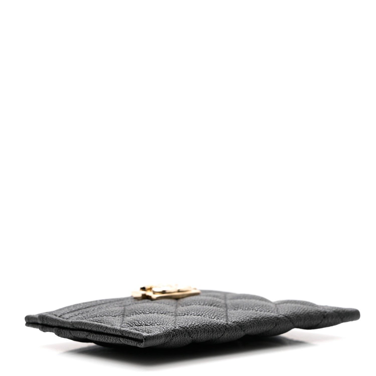 Chanel Caviar Quilted Boy Card Holder Black 4 of 9