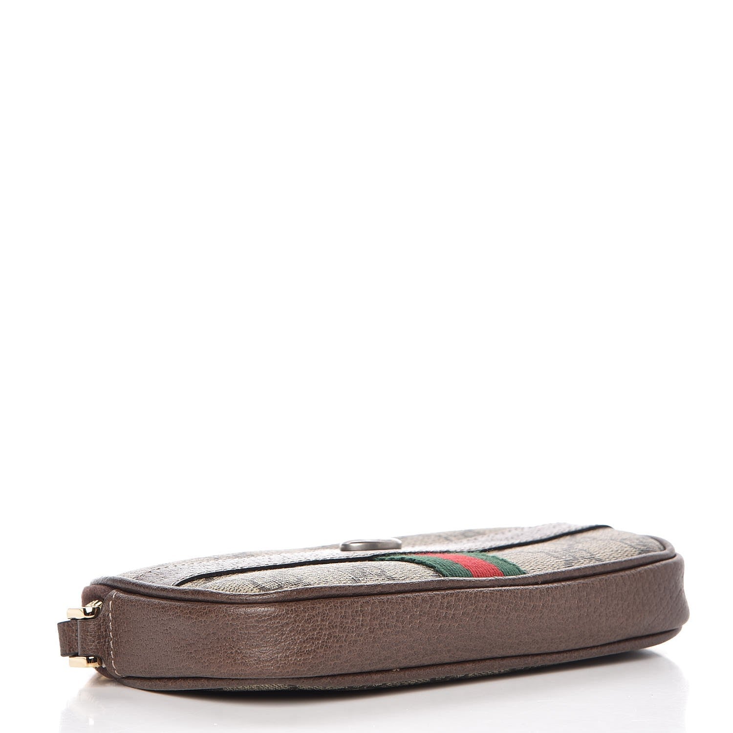 Gucci GG Supreme Monogram Ophidia Phone Case Wristlet Brown 4 of 8