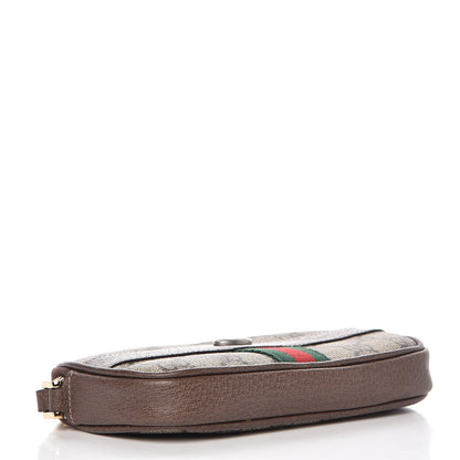 Gucci GG Supreme Monogram Ophidia Phone Case Wristlet Brown 4 of 8