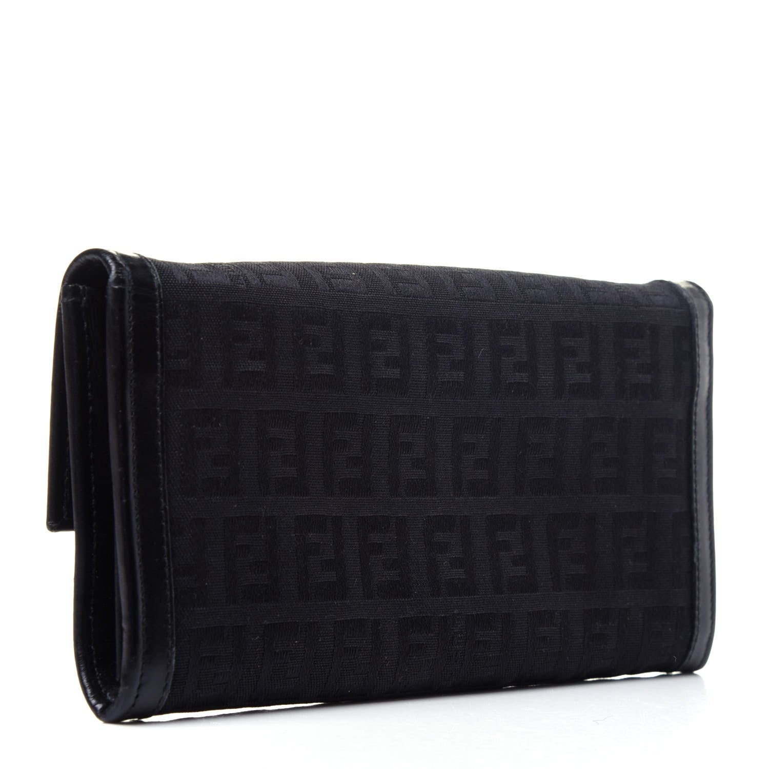 Fendi Zucchino Forever Continental Wallet Black 3 of 12