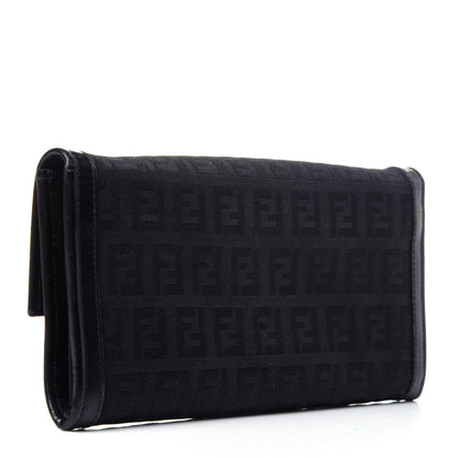 Fendi Zucchino Forever Continental Wallet Black 3 of 12