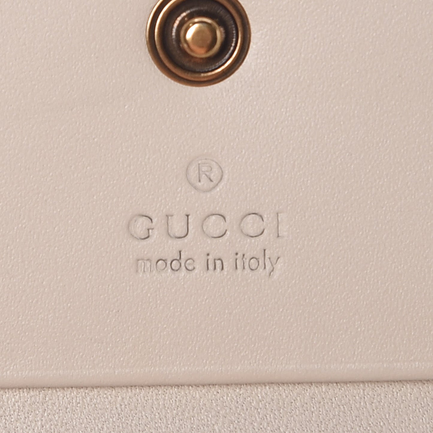 Guccissima Cherries Card Case Wallet White