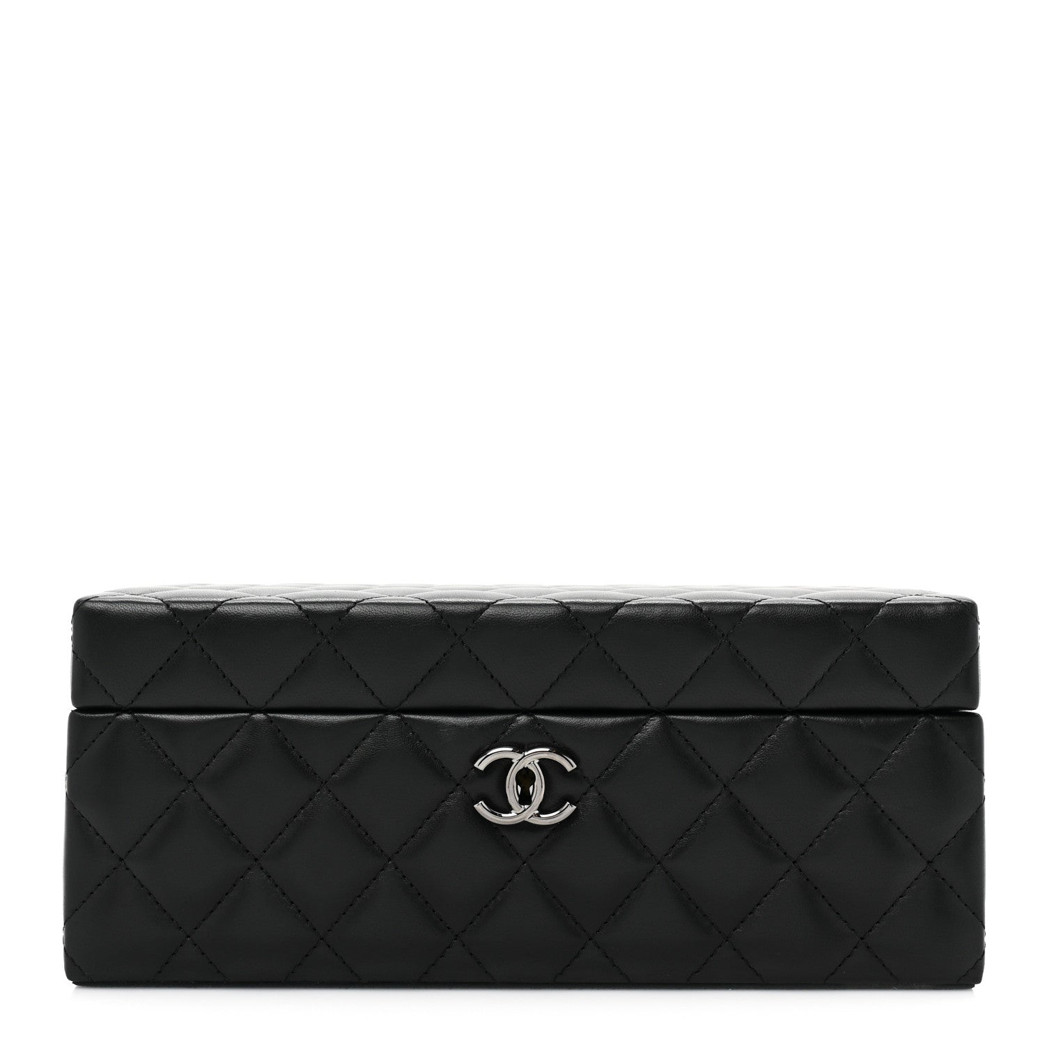 Chanel Lambskin Small Jewelry Box Black 1 of 13