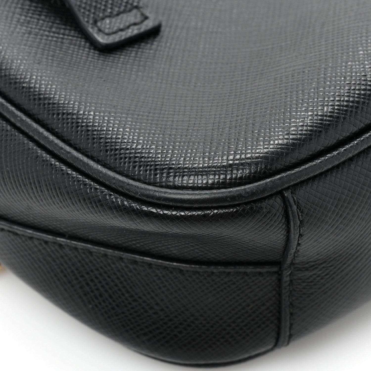 Prada Saffiano Belt Bag Black 12 of 15