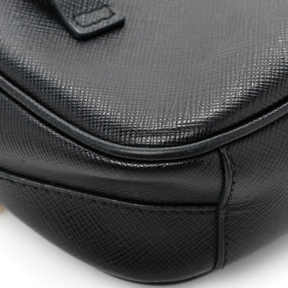 Prada Saffiano Belt Bag Black 12 of 15