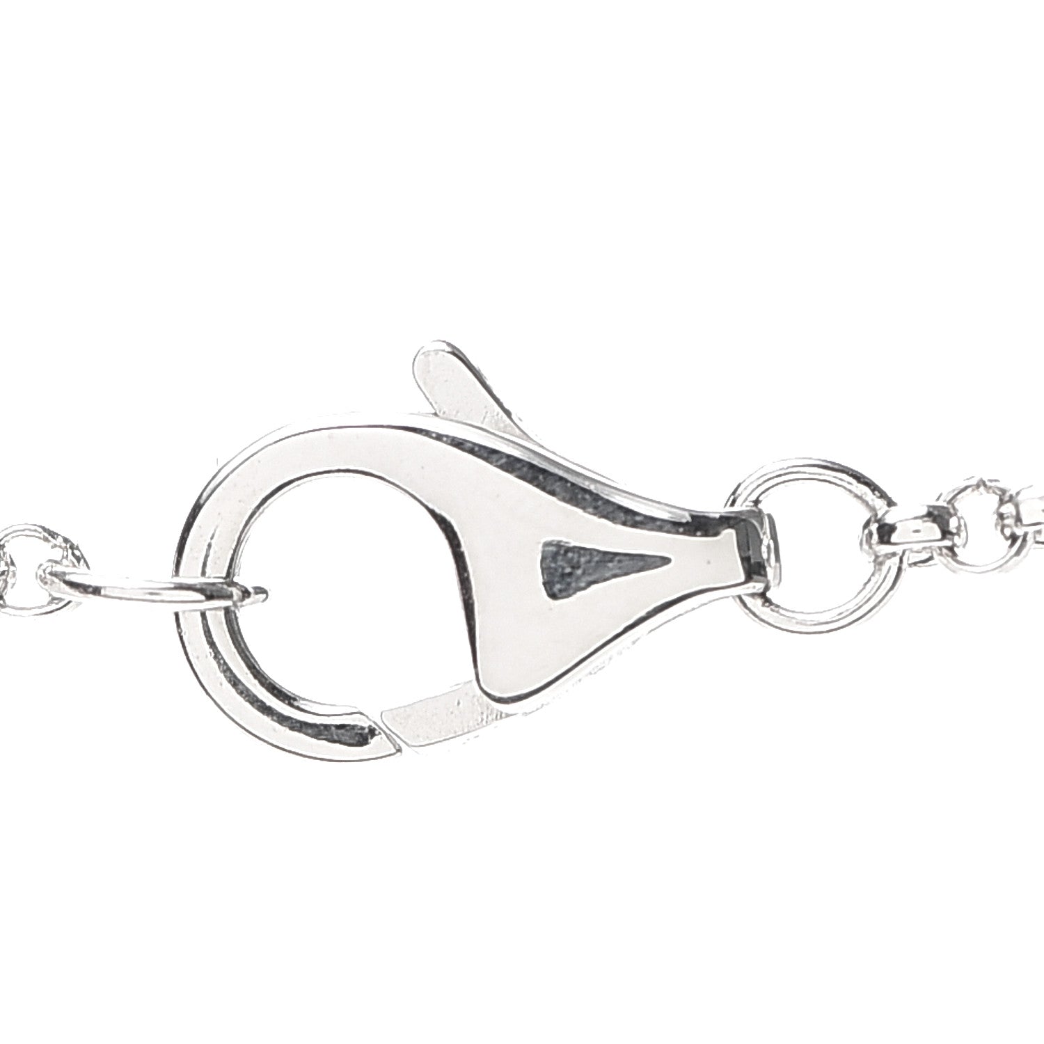 Cartier 18K White Gold Diamond Agrafe Pendant Necklace 4 of 6