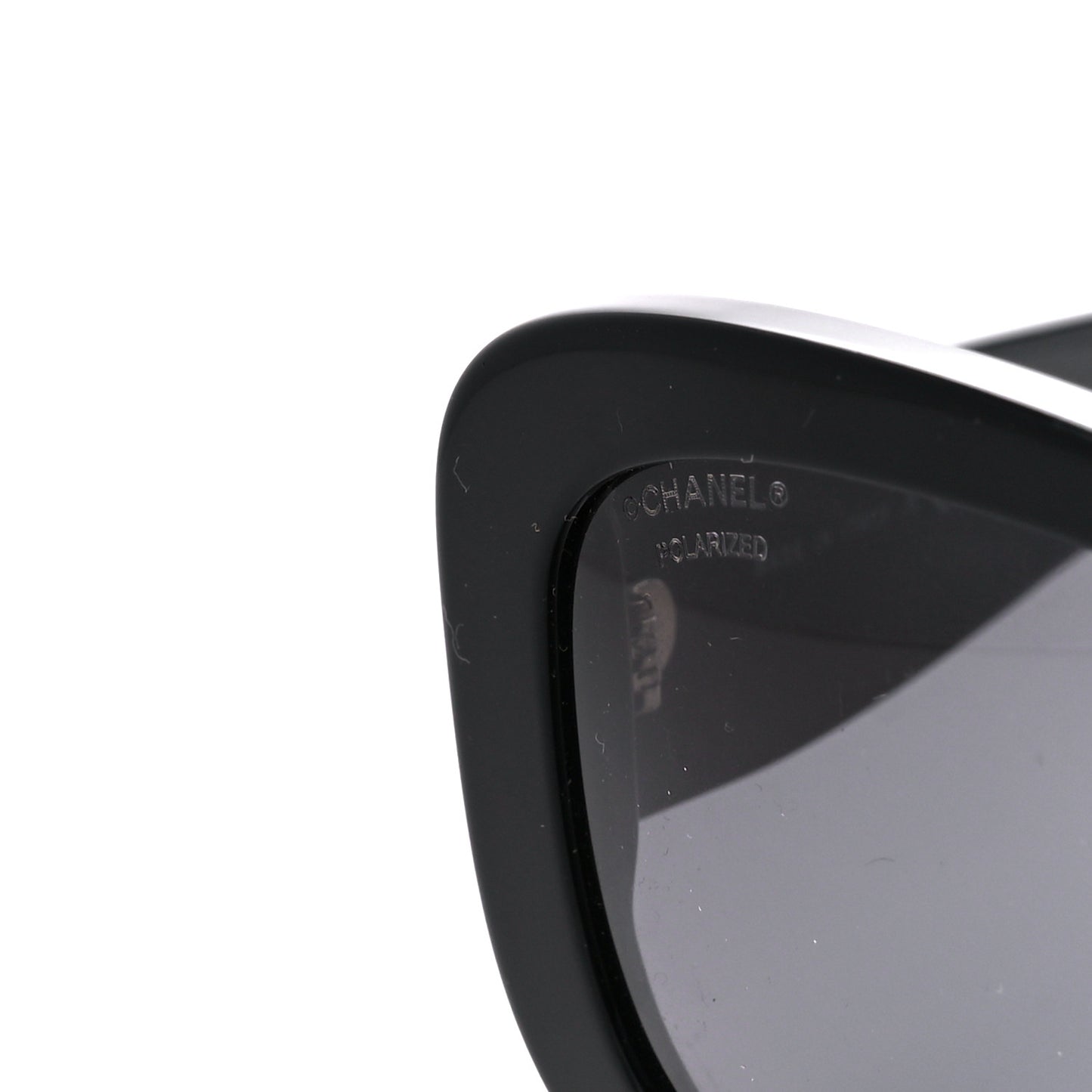 Acetate Oval CC Sunglasses 5468-B Black