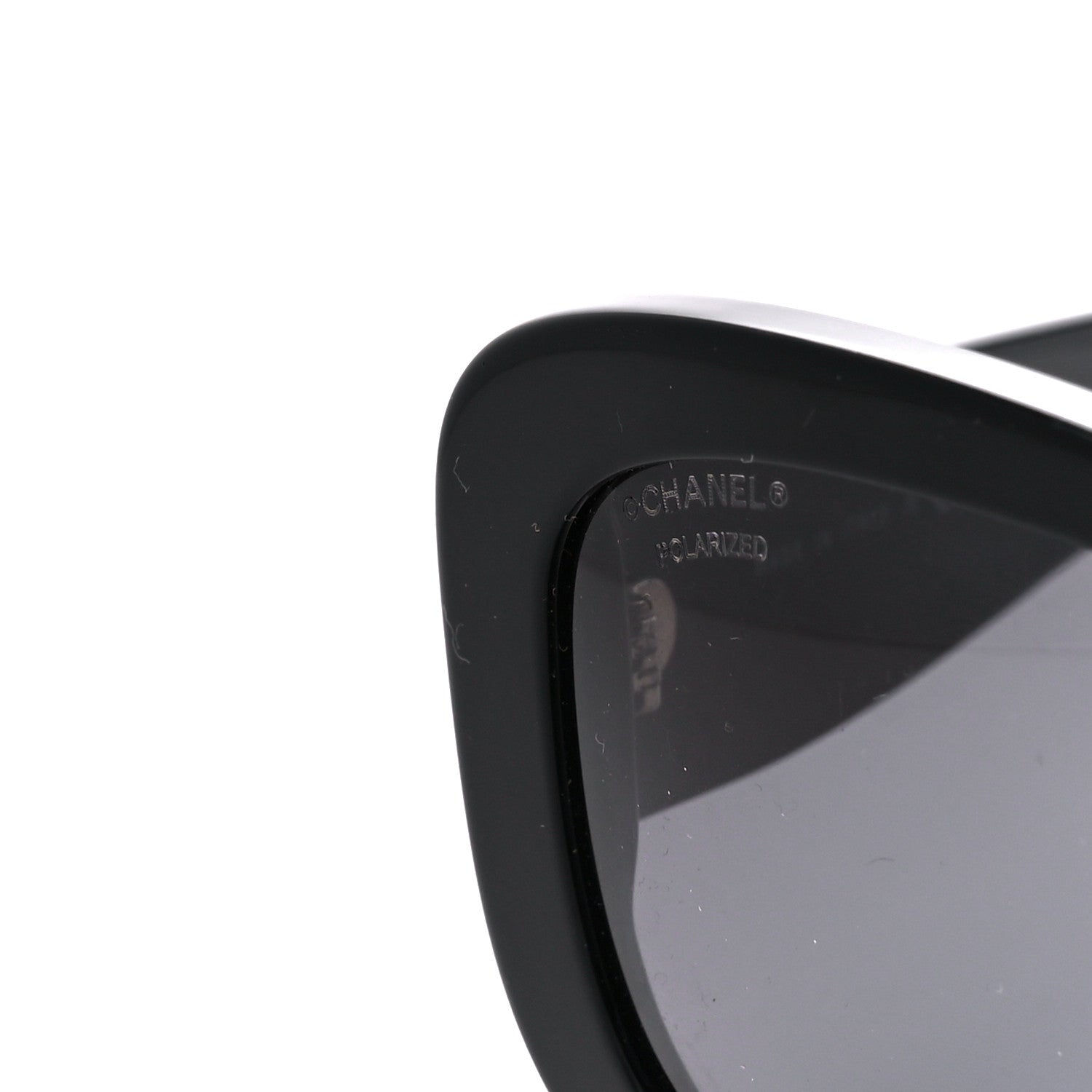 Chanel Acetate Oval CC Sunglasses 5468-B Black 7 of 10