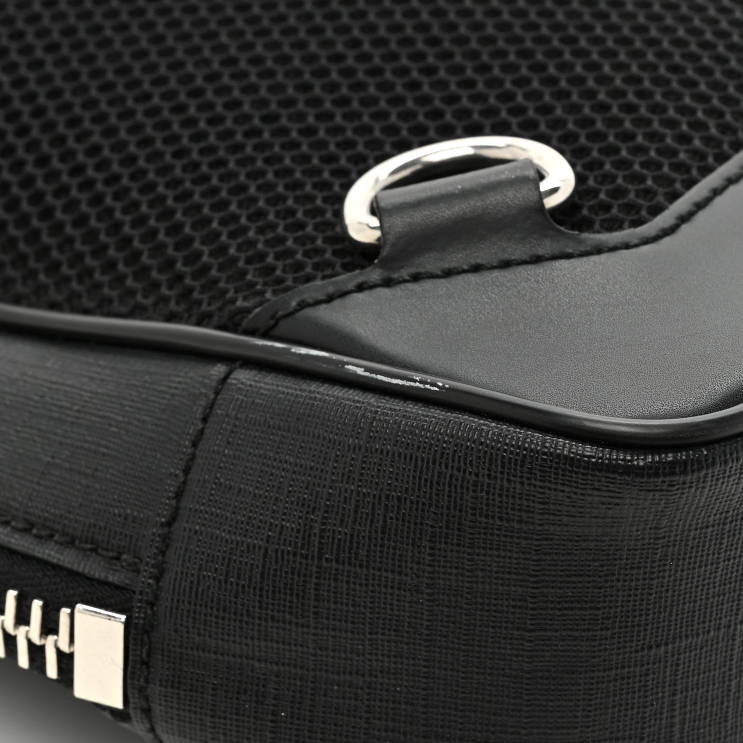 GG Supreme Monogram Web Belt Bag Black Grey