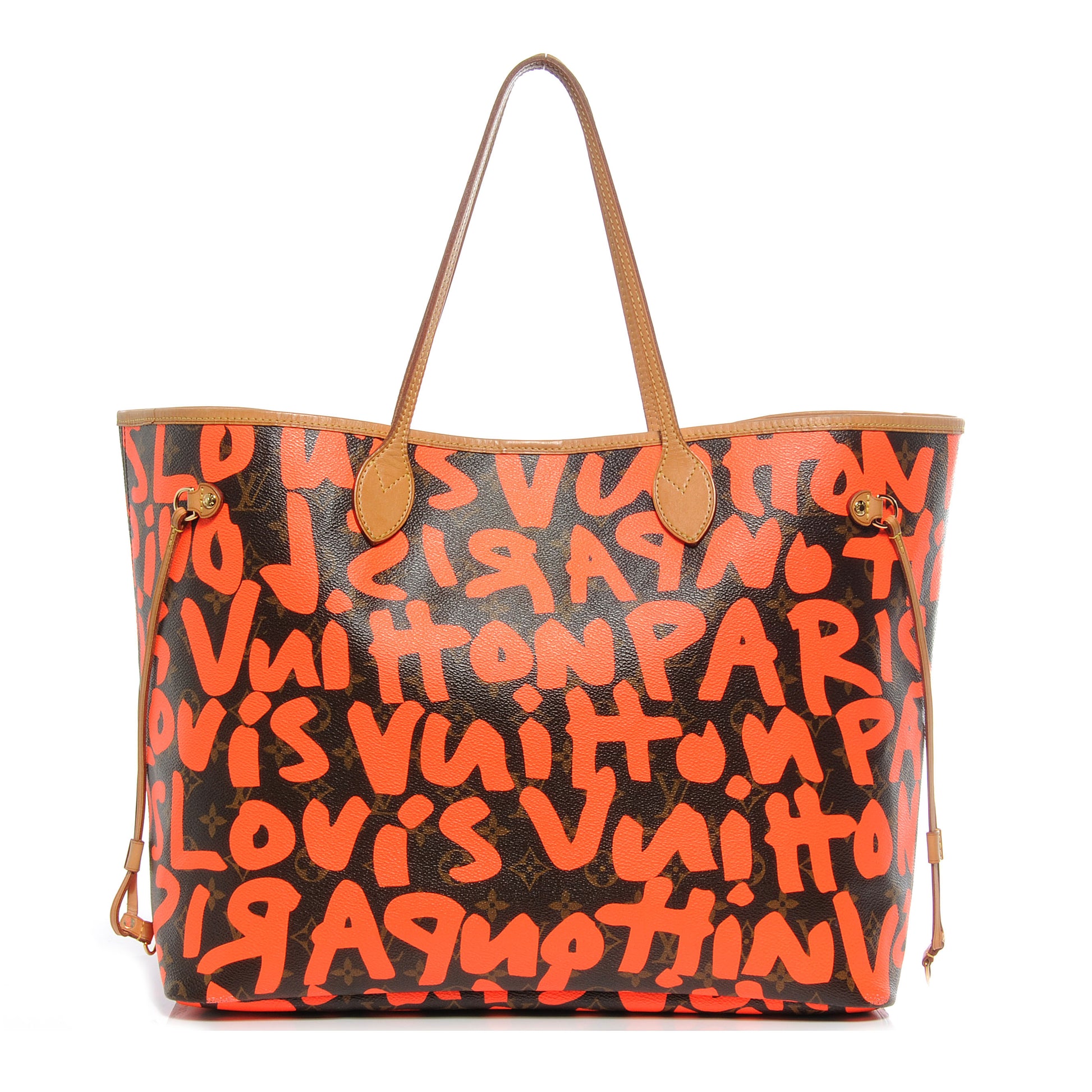 Louis Vuitton Monogram Graffiti Neverfull GM Orange 1 of 7
