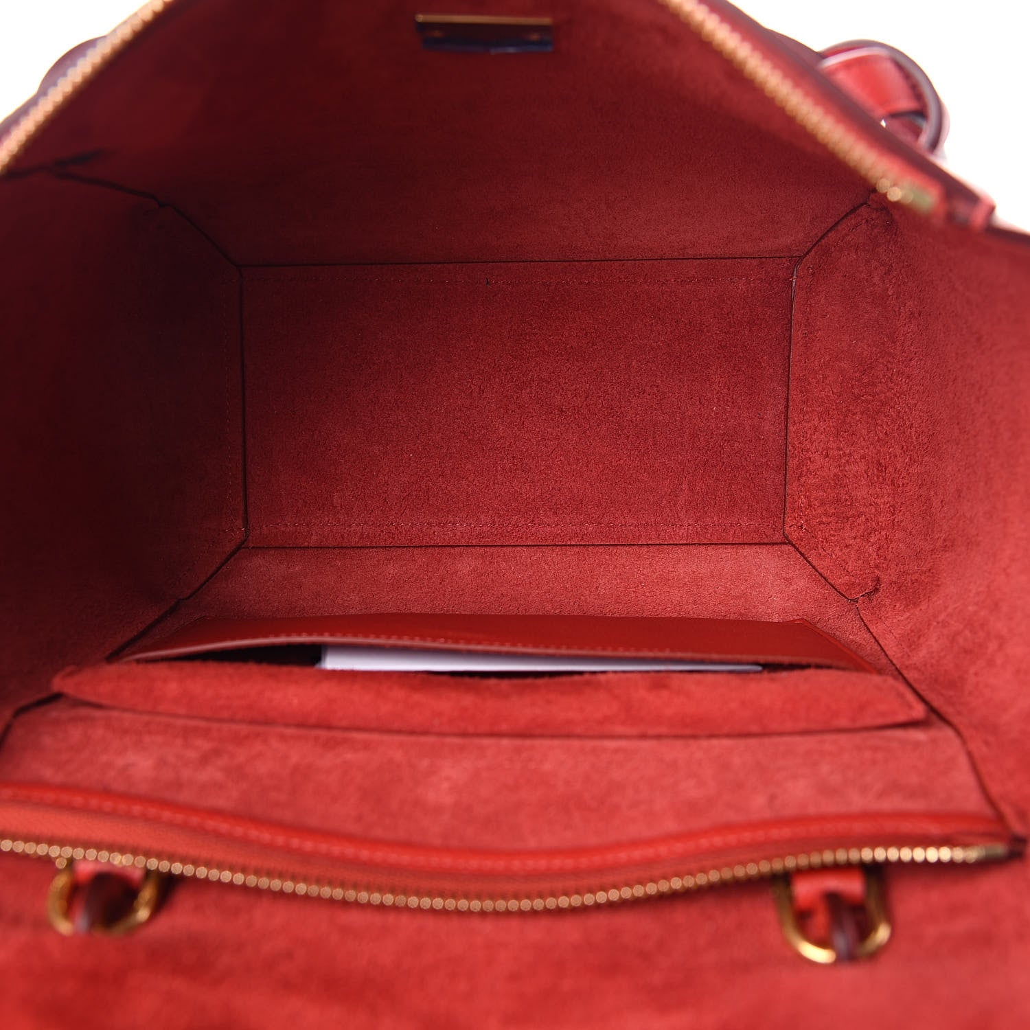 Celine Grained Calfskin Mini Belt Bag Coquelicot 5 of 9