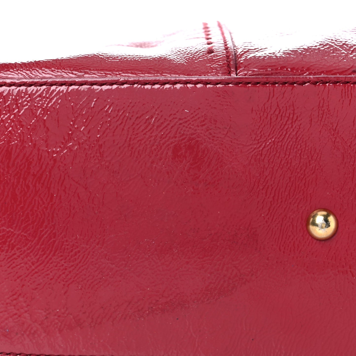 Patent Calfskin Medium Muse Red