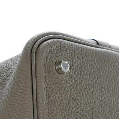 Hermes Taurillon Clemence Picotin 22 MM Etain 6 of 10