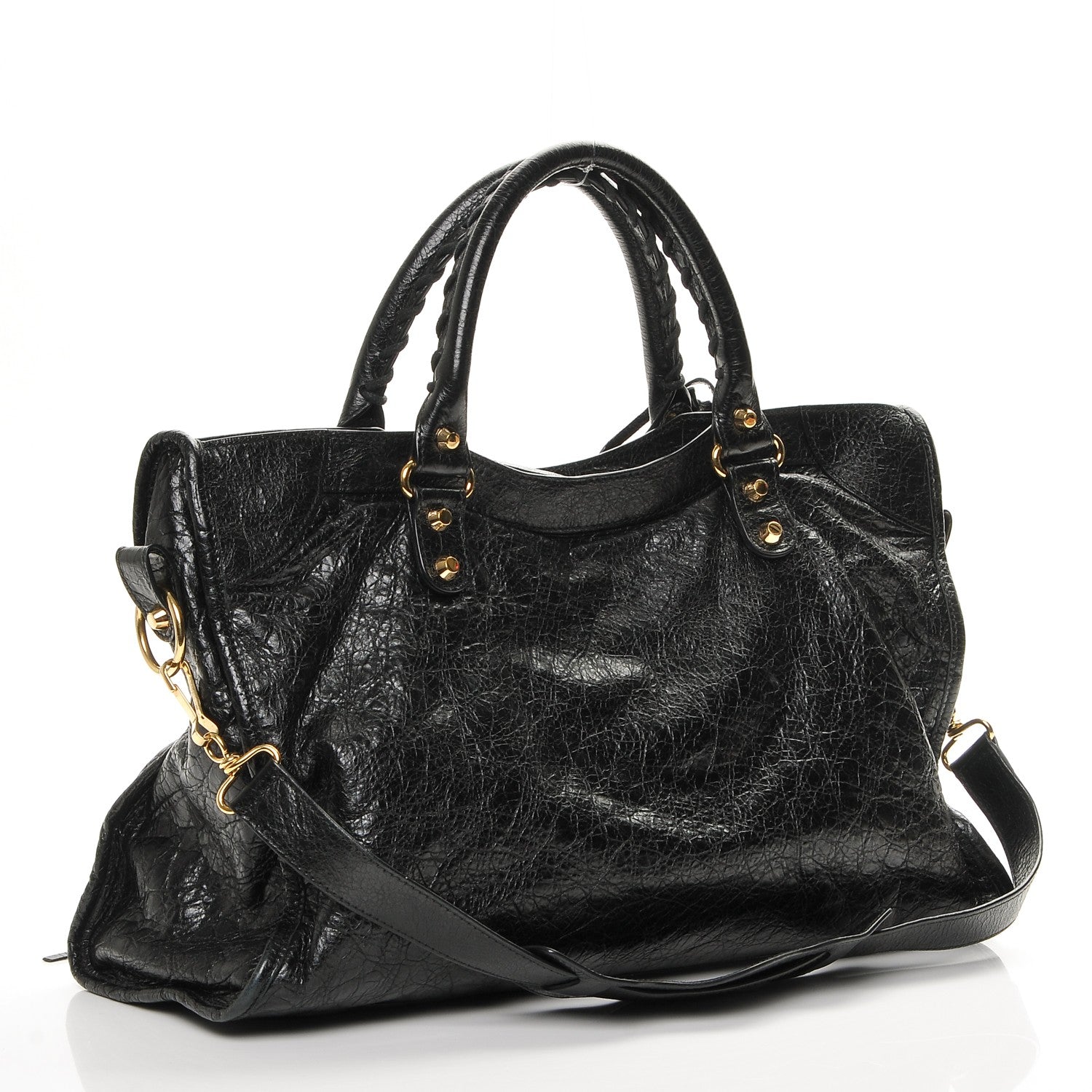 Balenciaga Agneau Classic Gold Hardware City Black 3 of 7
