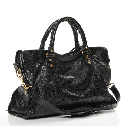 Balenciaga Agneau Classic Gold Hardware City Black 3 of 7