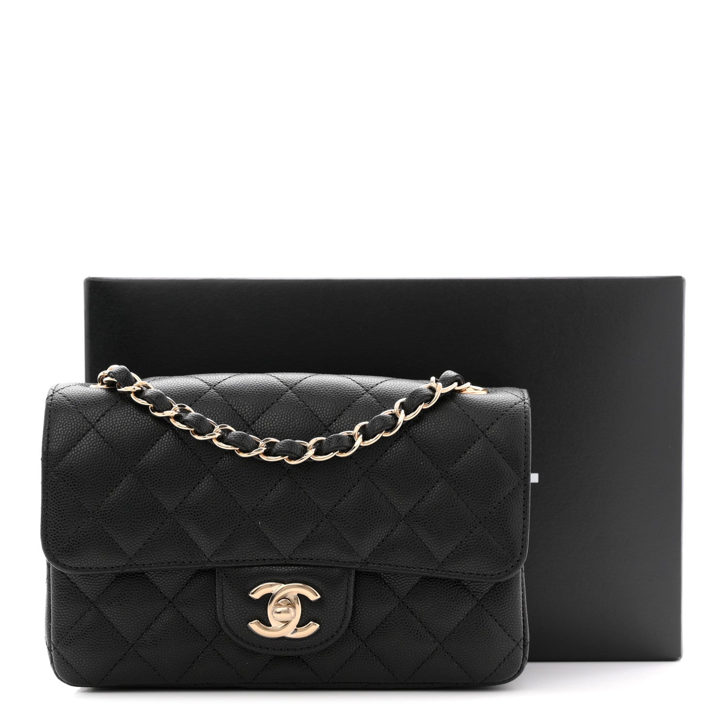 Chanel Caviar Quilted Mini Rectangular Flap Black 11 of 11