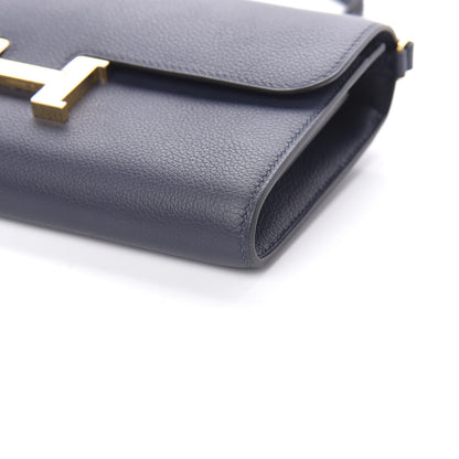 Hermes Evercolor Constance Wallet To Go Bleu Nuit 8 of 10