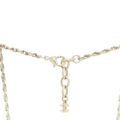 Chanel Pearl CC Round Pendant Necklace Gold 5 of 7