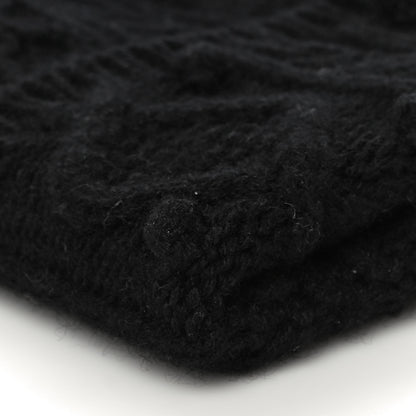 Chanel Cashmere CC Beanie Hat Black 5 of 6