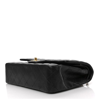 Chanel Lambskin Quilted Medium Double Flap Black 8 of 8