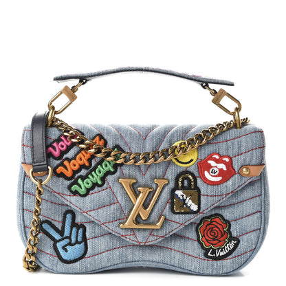 Louis Vuitton Denim New Wave Chain MM Blue 1 of 11