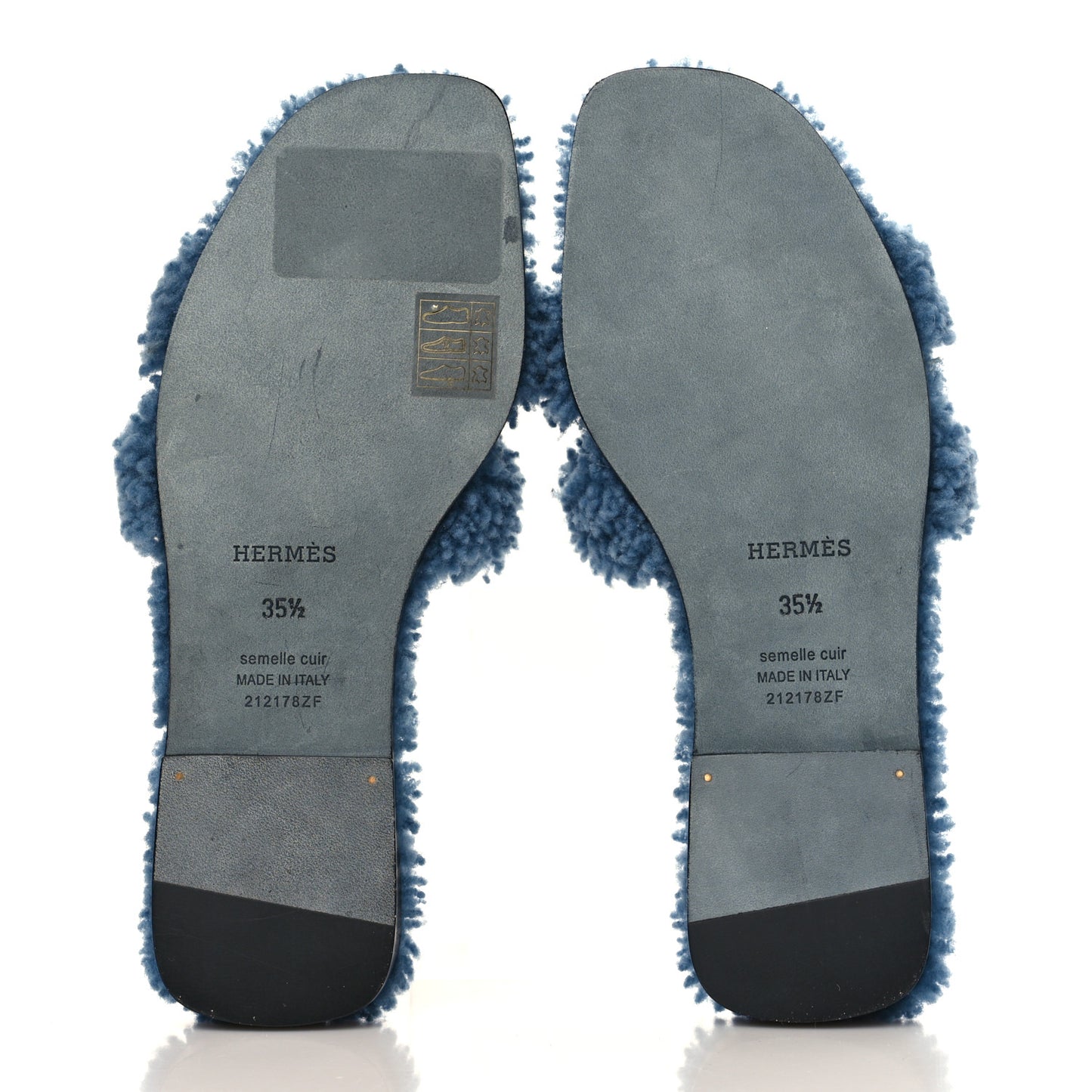 Woolskin Oran Sandals 35.5 Bleu