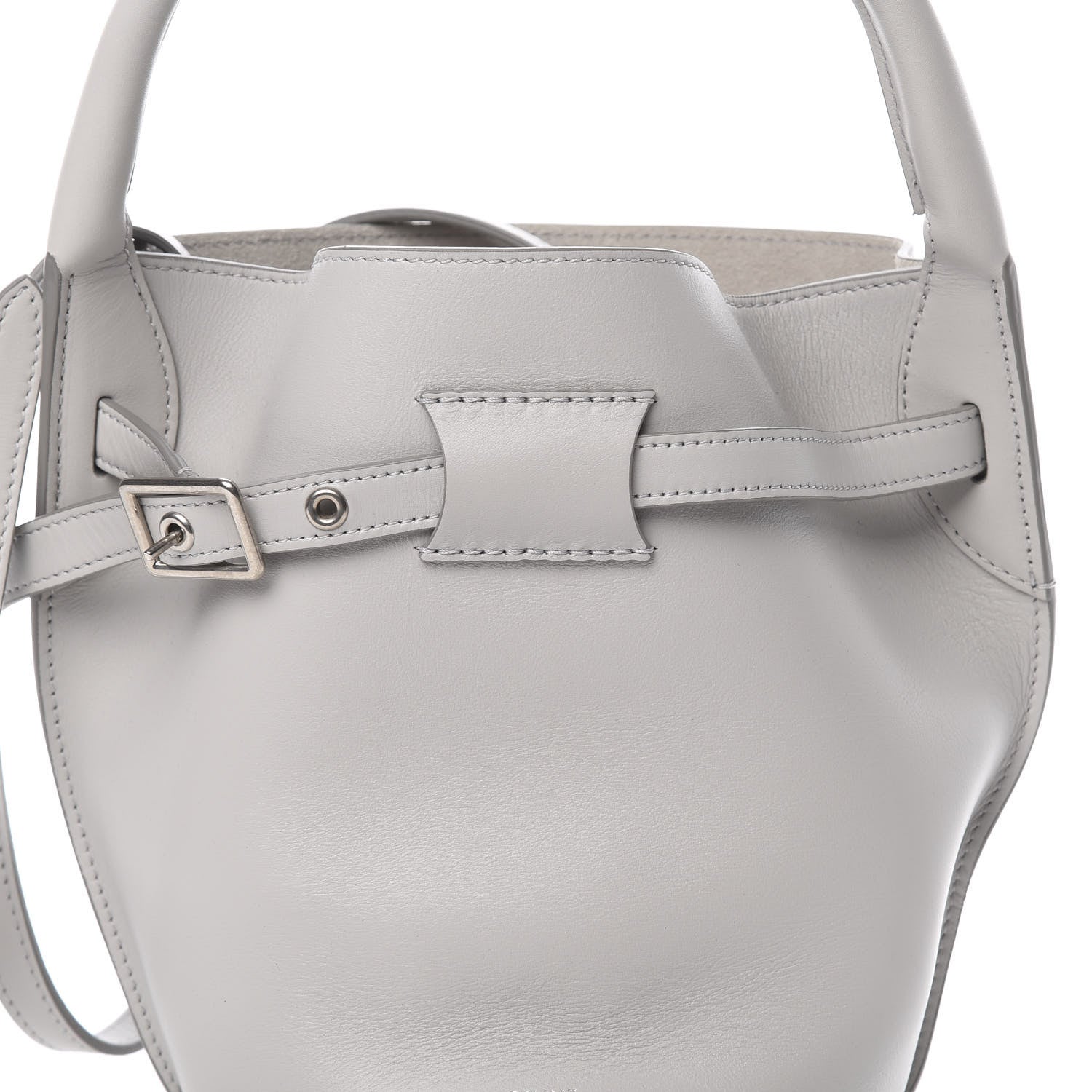 Celine Smooth Calfskin Nano Big Bag Bucket Light Grey 9 of 11