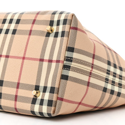 Burberry Haymarket Check Medium Regent Tote Chocolate 11 of 11