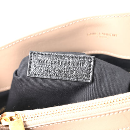 Saint Laurent Calfskin Y Quilted Monogram Medium Loulou Chain Satchel Dusty Grey 7 of 10