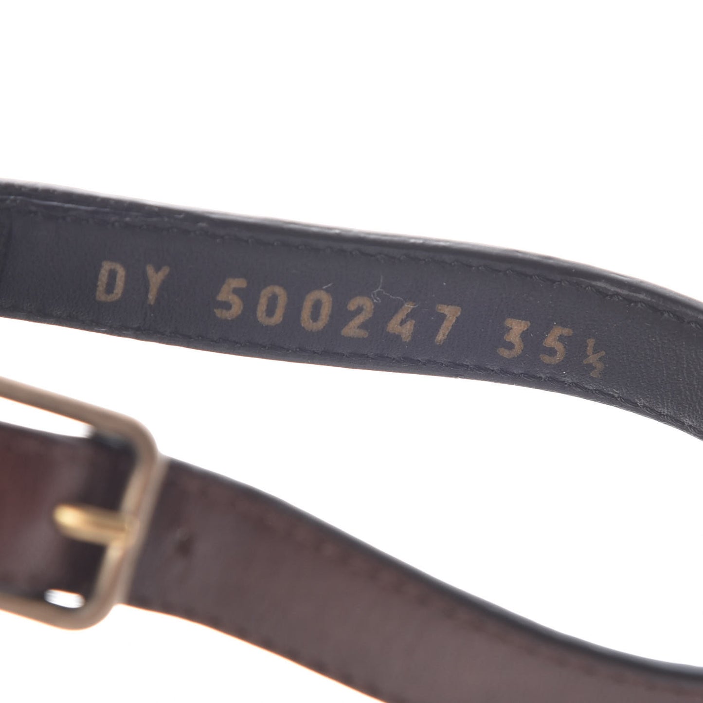 Calfskin Opyum Sandals 35.5 Brown